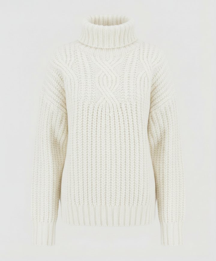 Bequemer Rollkragenpullover Damen