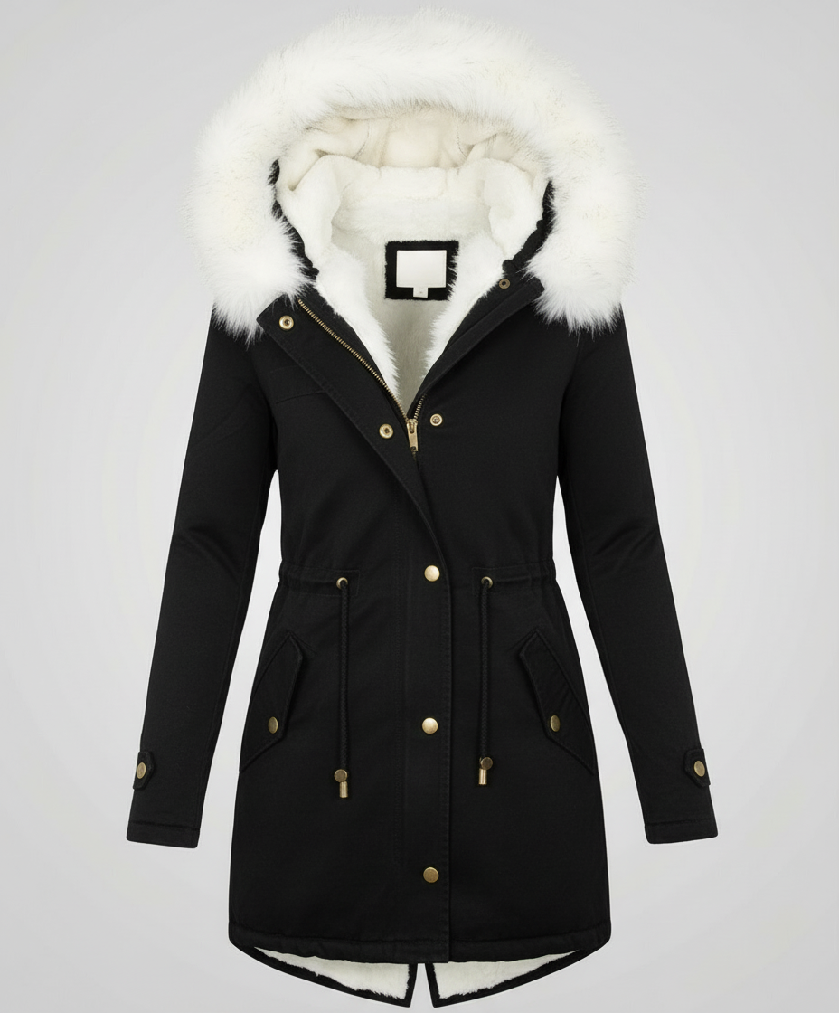Warme Damen Winterjacke Mittellang