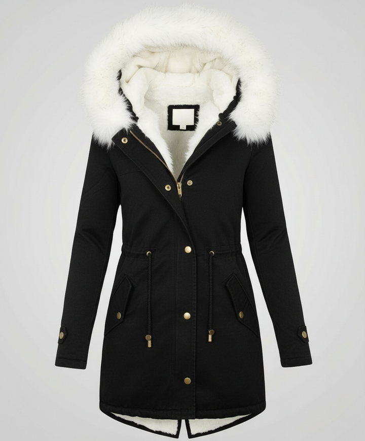 Warme Damen Winterjacke Mittellang