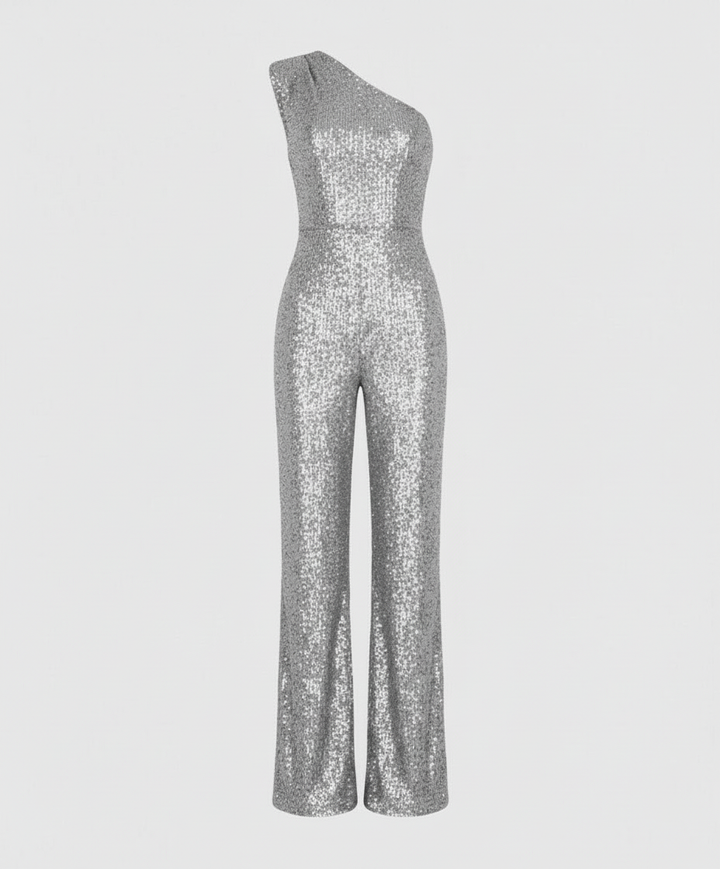 Moderner Pailletten Jumpsuit Damen