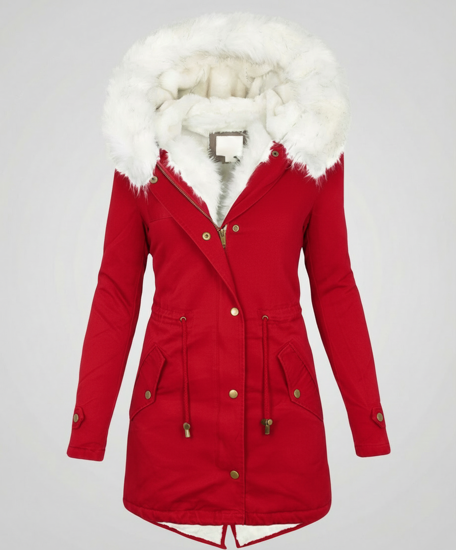 Warme Damen Winterjacke Mittellang