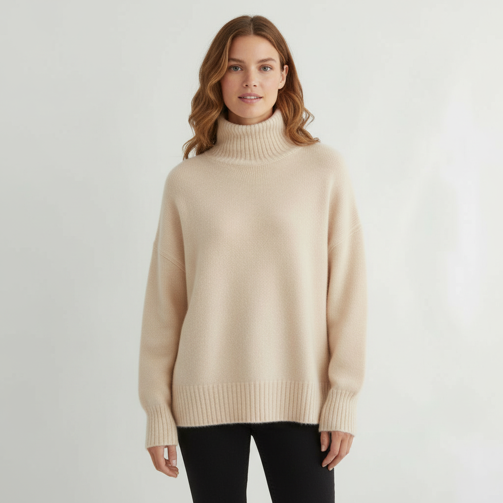 Rollkragenpullover Damen Komfort