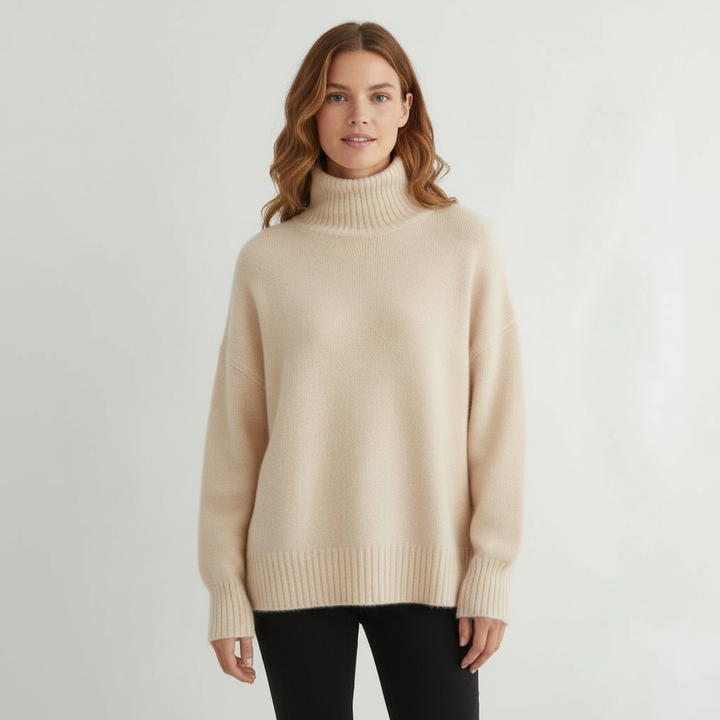 Rollkragenpullover Damen Komfort