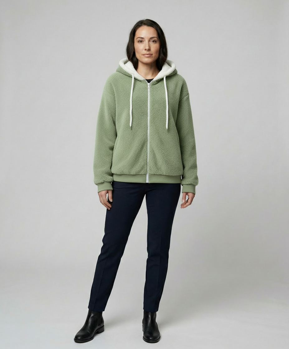 Extra warmer Teddy Kapuzenpullover
