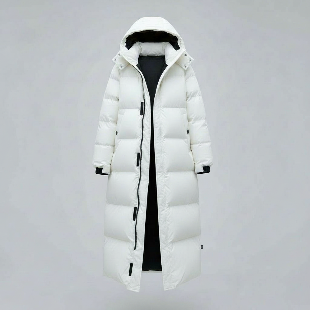 Winddichte Lange Winterjacke Damen