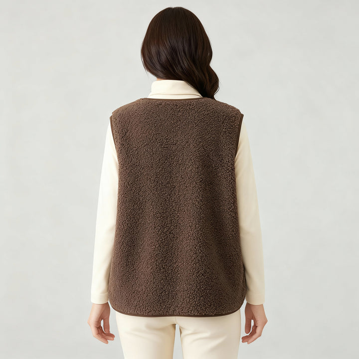 Winter Warme Elegante Fleece Weste Damen