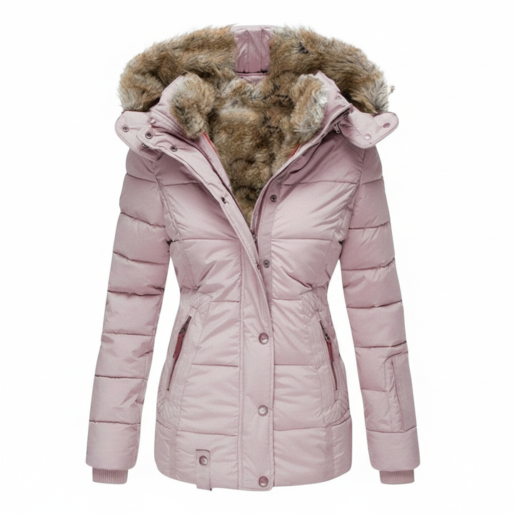 Warme Gefütterte Winterjacke Damen