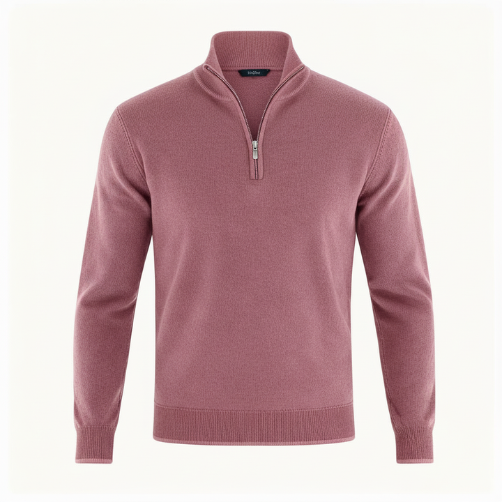 Eleganter Merino Komfort Pullover Damen Reißverschluss Moderne Strickware