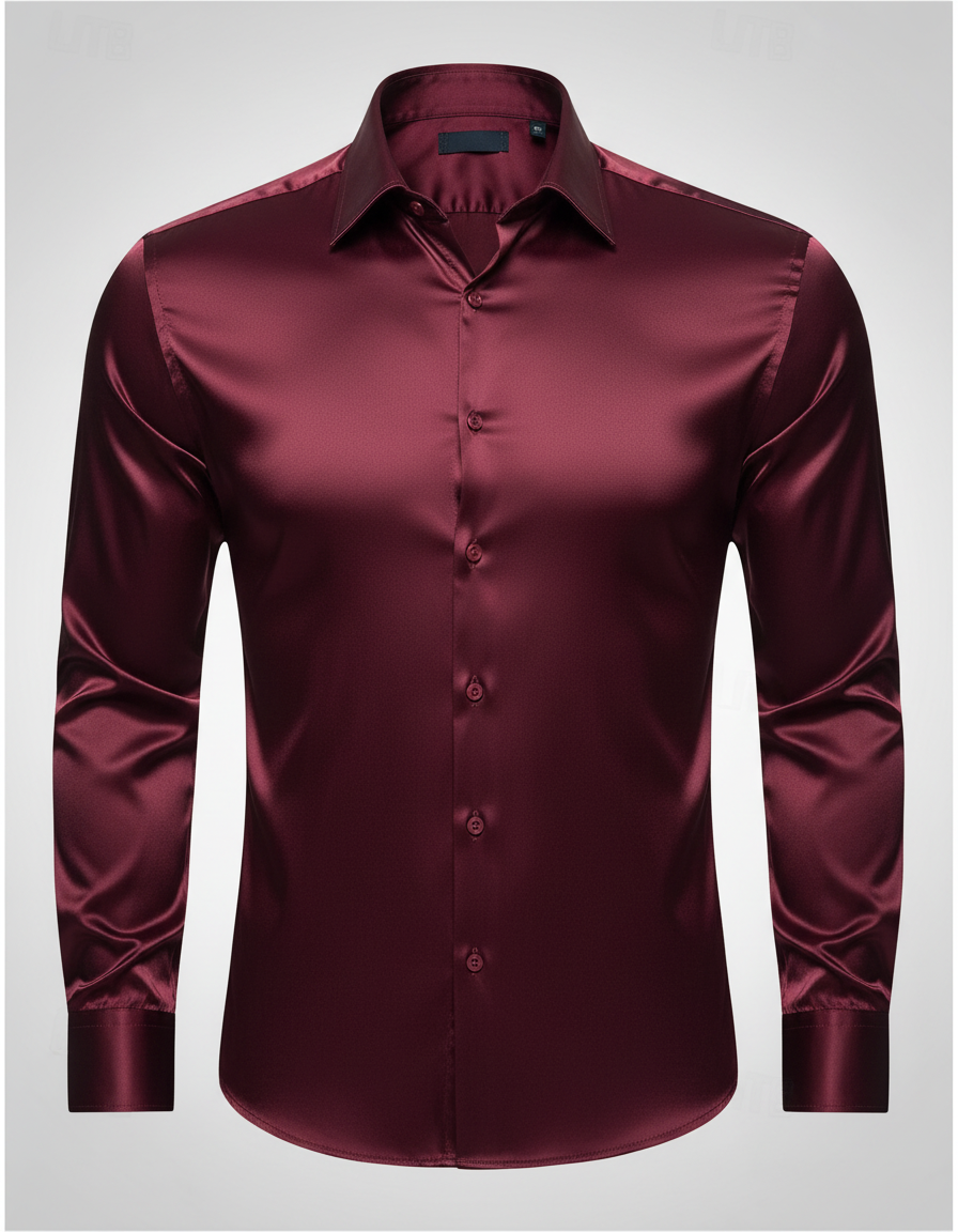 Elegantes Herren Seidenhemd