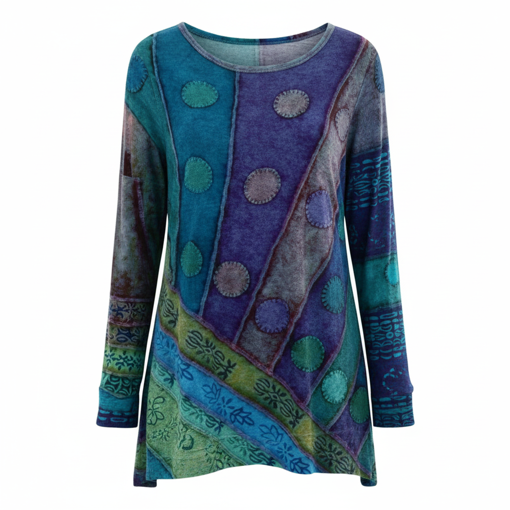 Bunte Vintage Tunika Damen