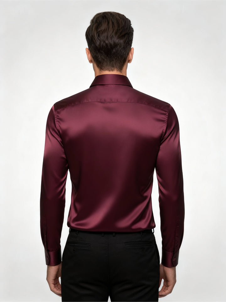 Elegantes Herren Seidenhemd