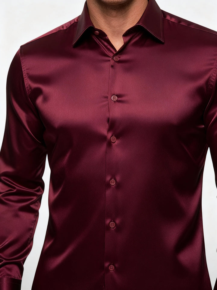 Elegantes Herren Seidenhemd