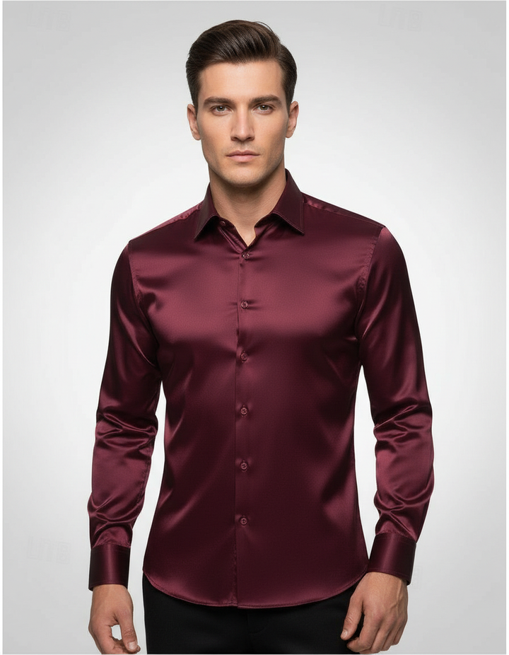 Elegantes Herren Seidenhemd