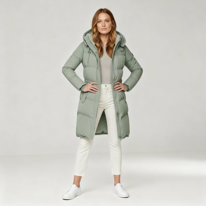 Luxuriöse Isolierte Jacke Damen Komfort Warme Jacke Baumwolle