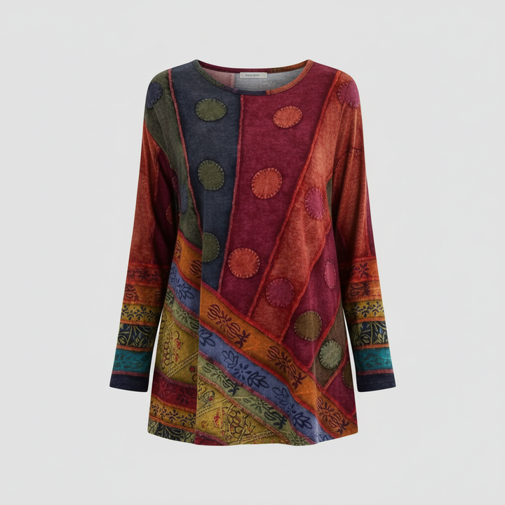 Bunte Vintage Tunika Damen