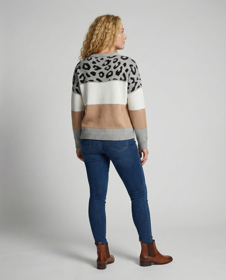 Trendiger Damen Pullover Druck