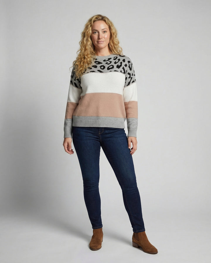 Trendiger Damen Pullover Druck