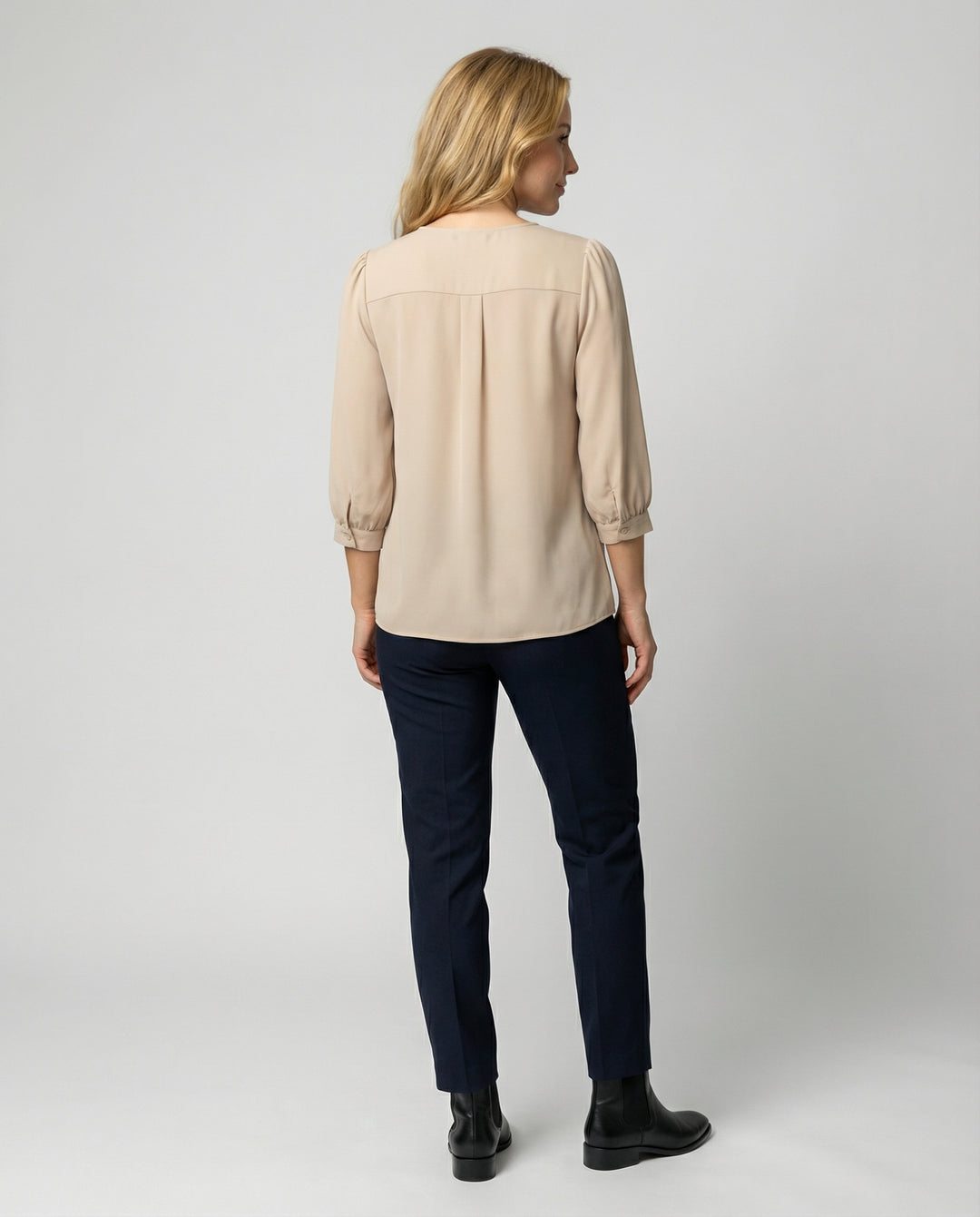 Elegante Satin Bluse Damen