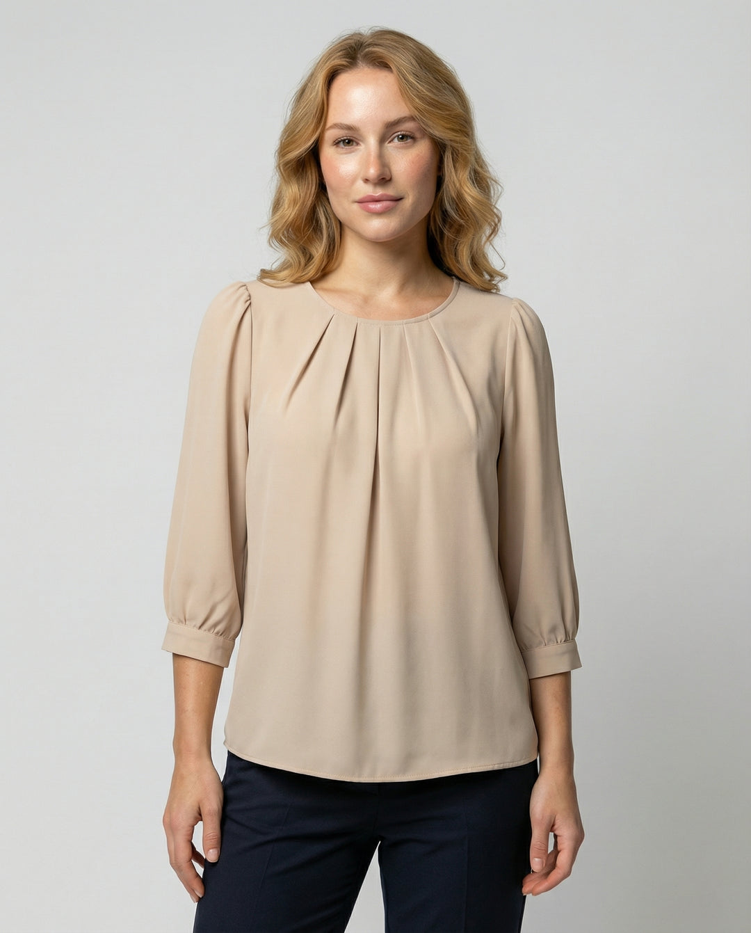 Elegante Satin Bluse Damen