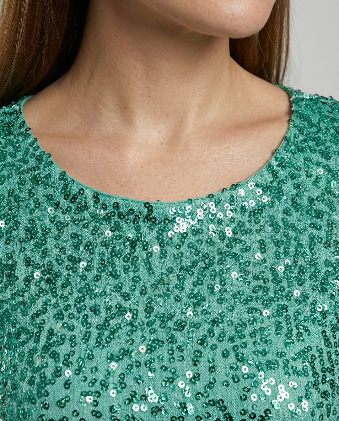 Rückenfreies Glitzer Winterkleid