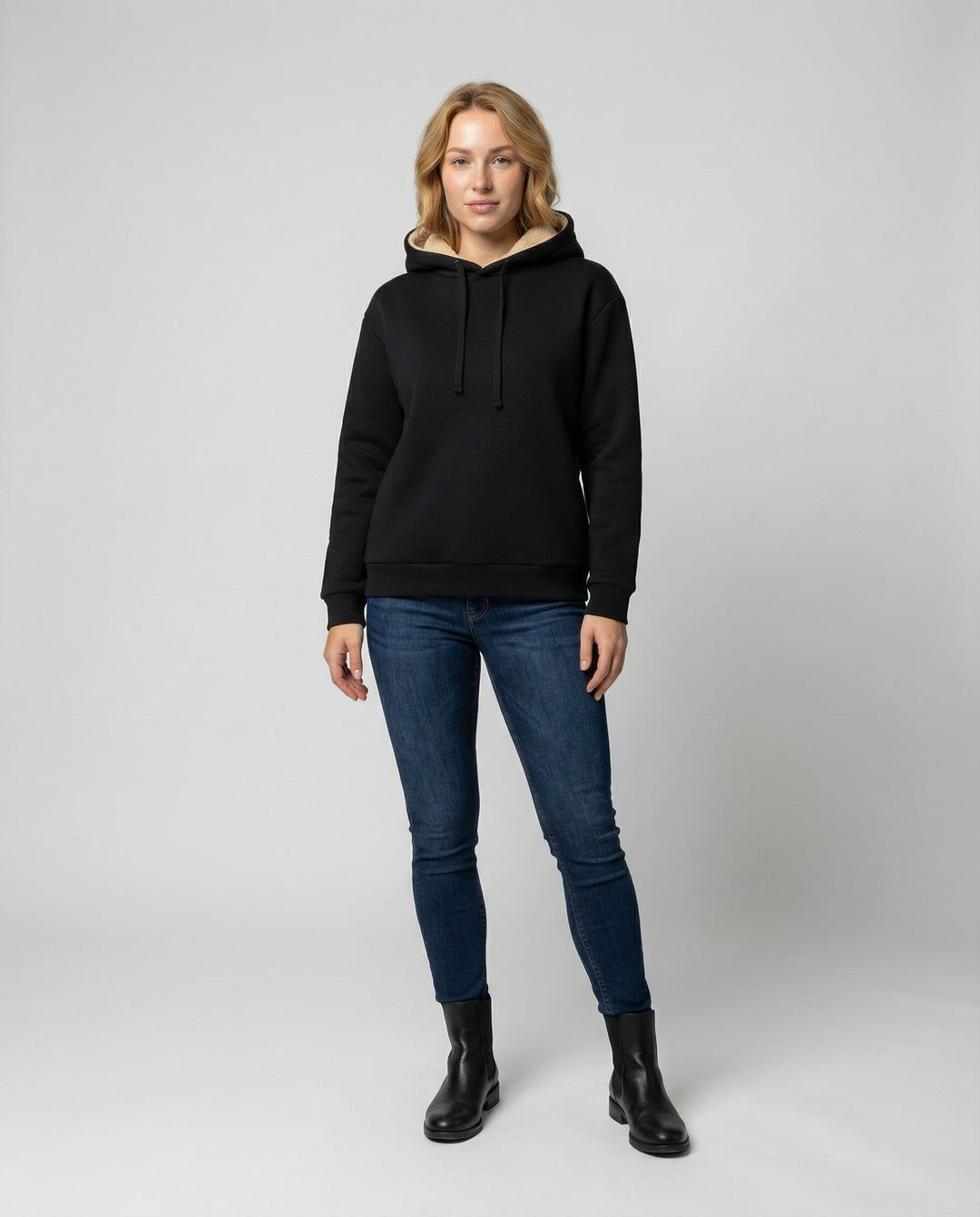 Warmer Kuscheliger Fleece Hoodie Damen