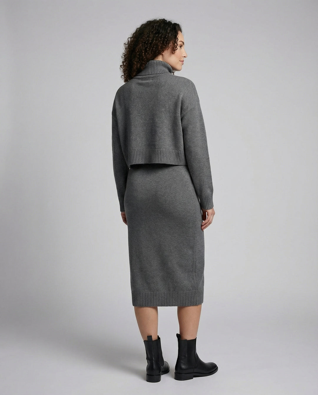 Elegantes Jersey Midikleid Damen