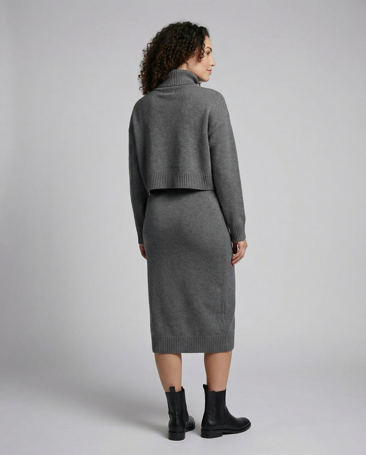 Elegantes Jersey Midikleid Damen
