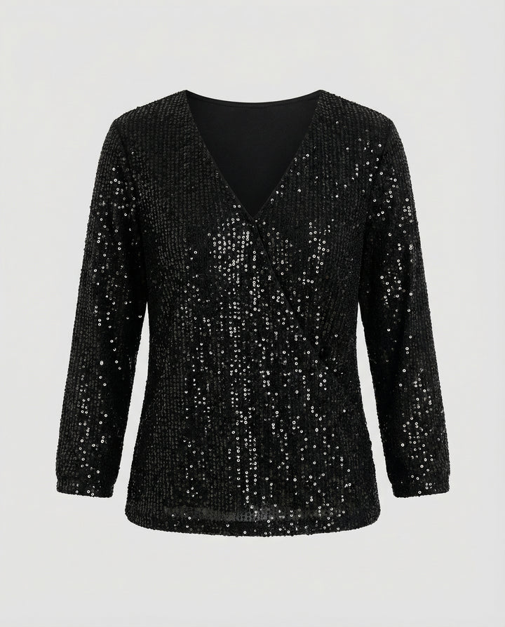 Glitzer Pailletten Top Damen