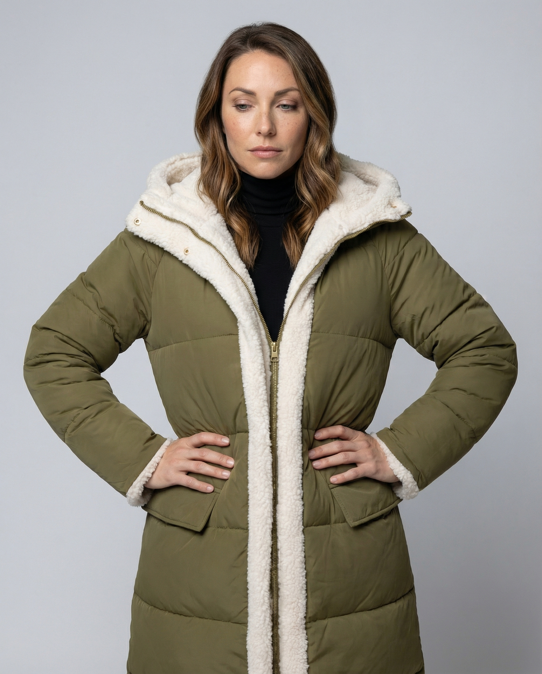 Wendbare Damen Winterjacke