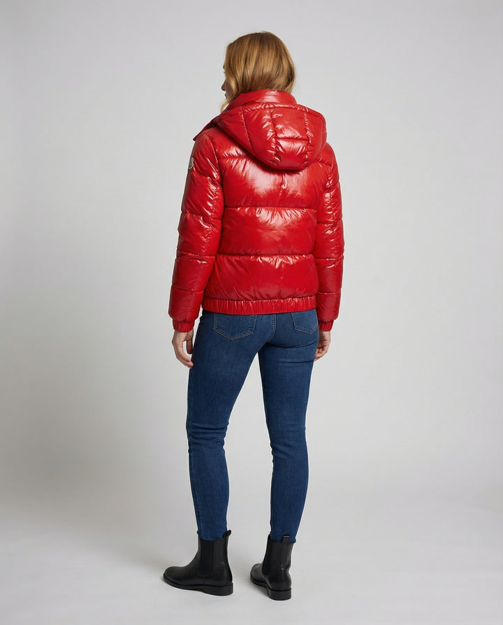 Glänzende Winterjacke Damen