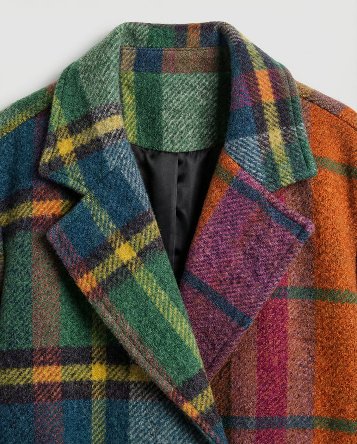 Eleganter Langer Wollmantel Damen