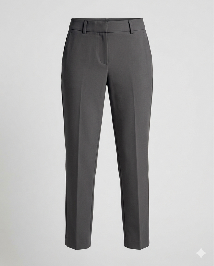 Damen Elastische Businesshose Mittelhohe Taille