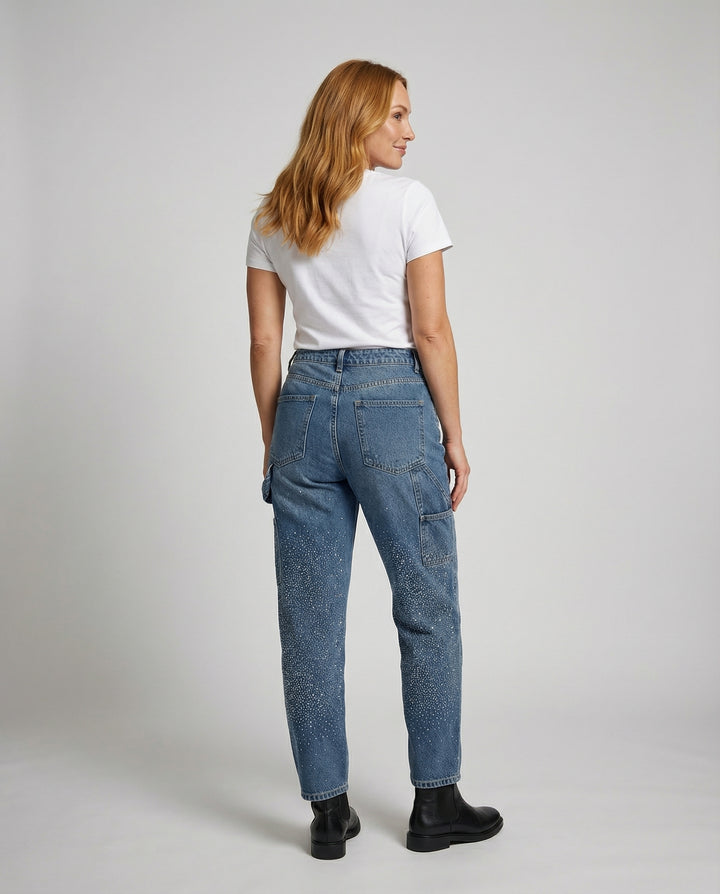 Funkelnde Diamond Jeans Damen