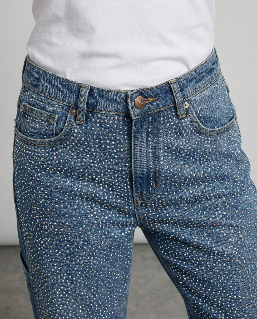 Funkelnde Diamond Jeans Damen