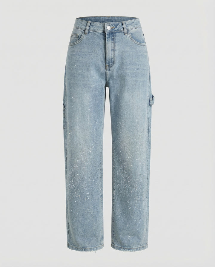Funkelnde Diamond Jeans Damen
