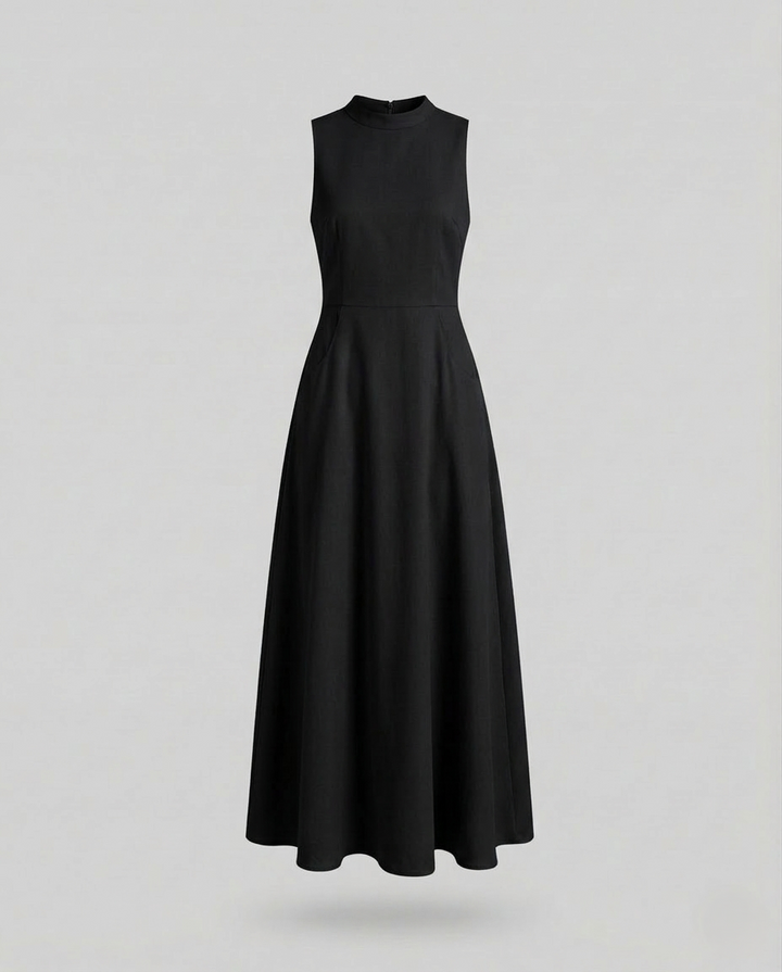 Damen Ärmelloses Maxikleid mit Rippoberteil
