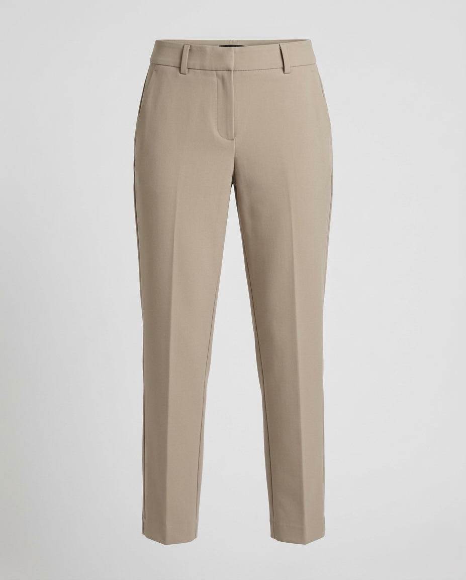 Damen Elastische Businesshose Mittelhohe Taille