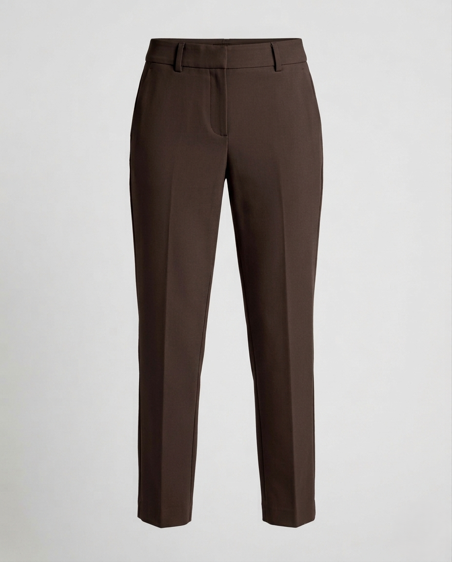 Damen Elastische Businesshose Mittelhohe Taille