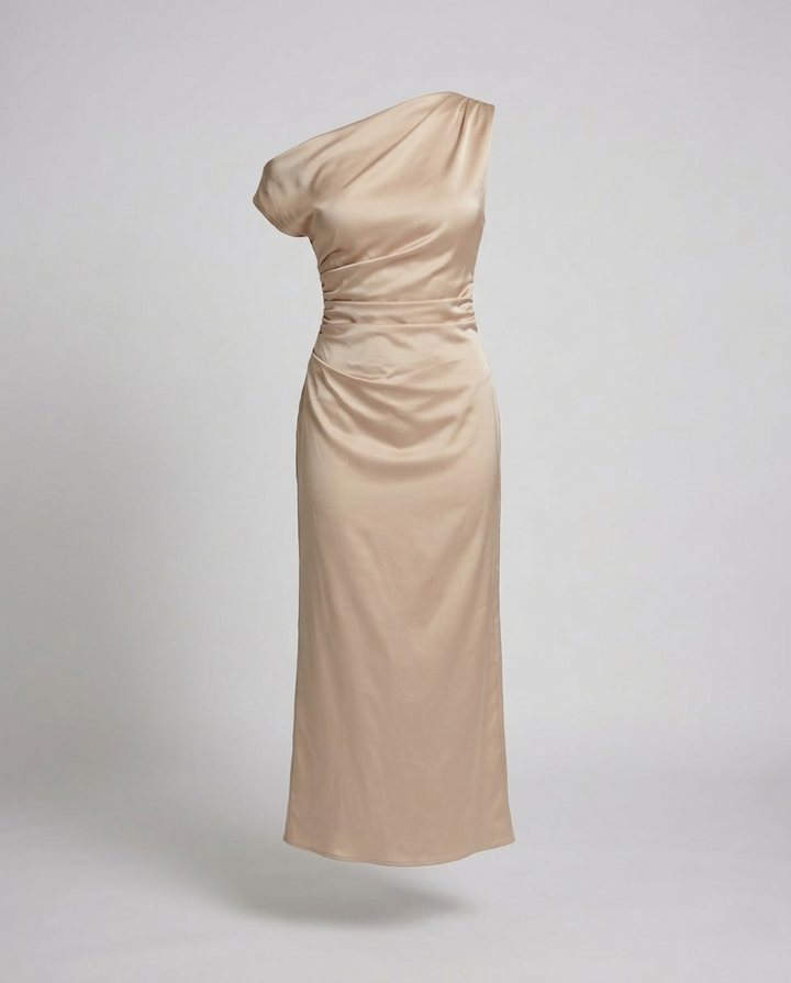 Damen Asymmetrisches Abendkleid mit Ein Schulter