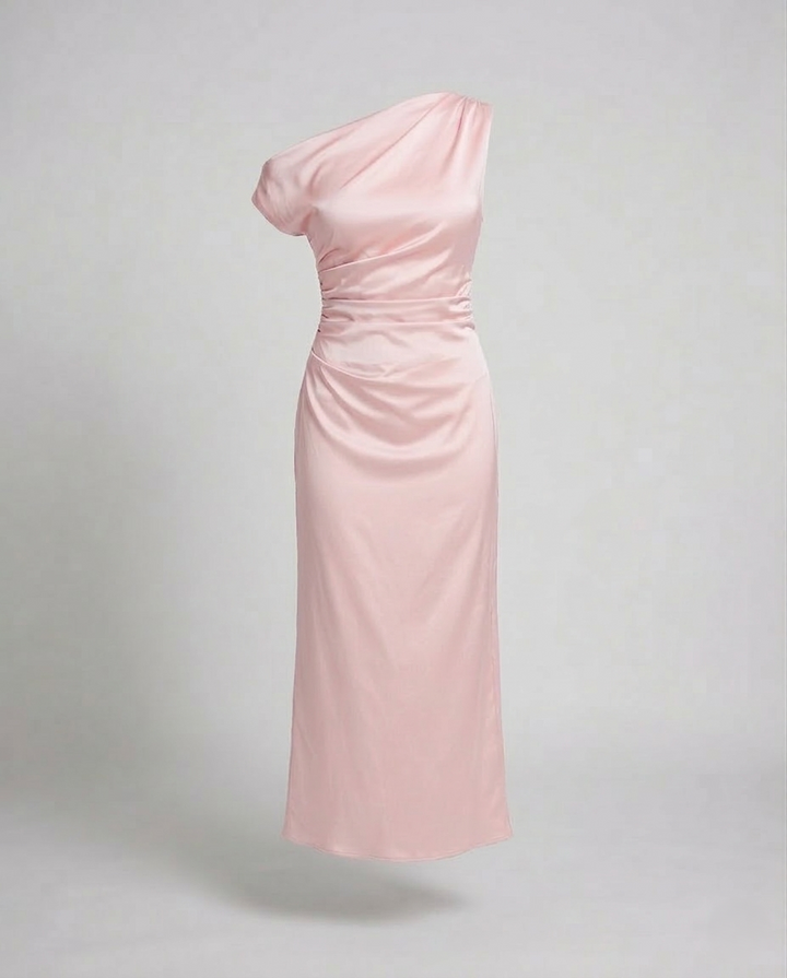 Damen Asymmetrisches Abendkleid mit Ein Schulter