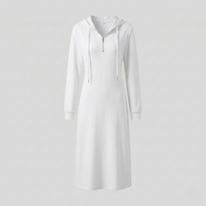 Damen Jersey Midikleid mit Langarm