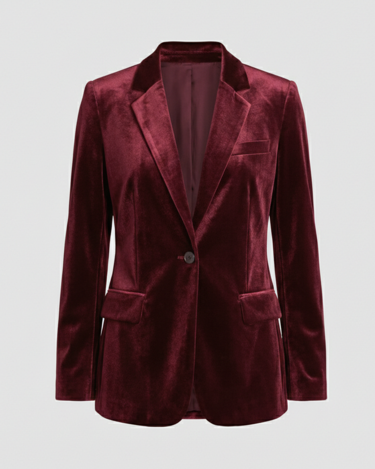 Eleganter Samtblazer Damenjacke