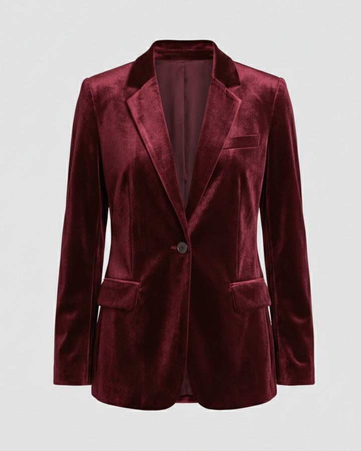 Eleganter Samtblazer Damenjacke