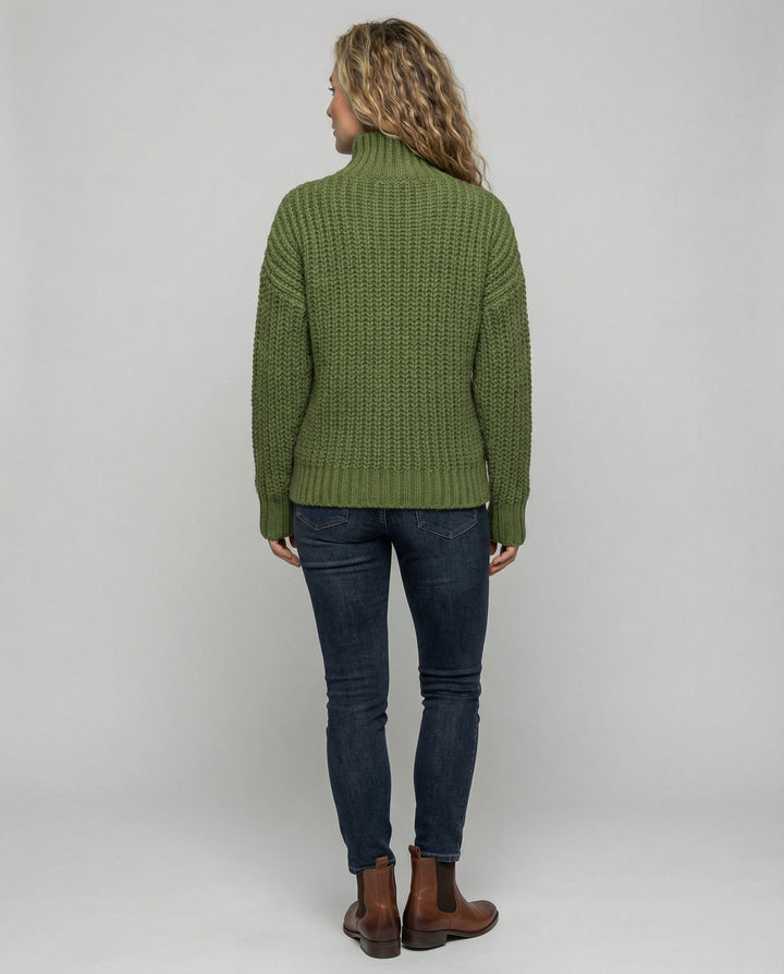 Bequemer Rollkragenpullover Damen