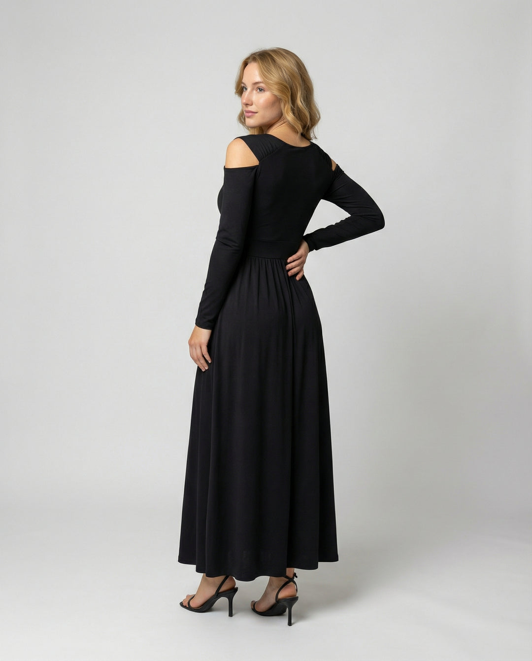 Elegantes Schlitz Abend Maxikleid