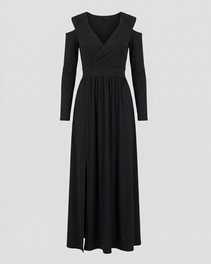 Elegantes Schlitz Abend Maxikleid