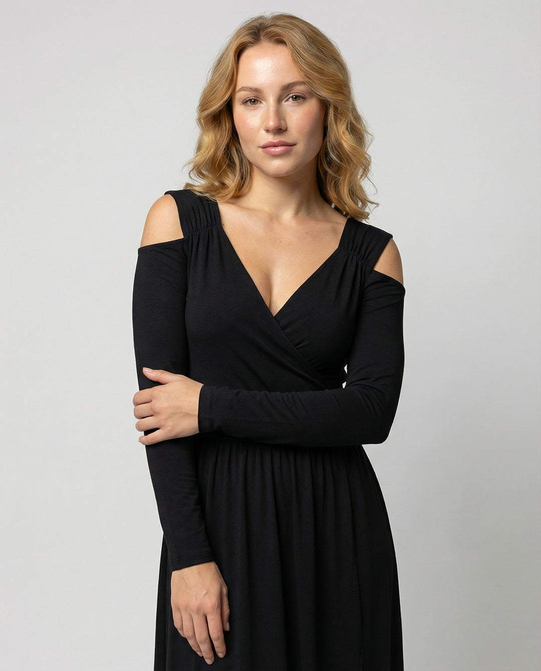 Elegantes Schlitz Abend Maxikleid