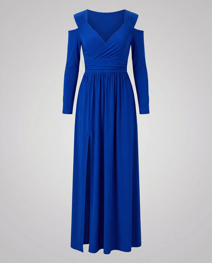 Elegantes Schlitz Abend Maxikleid