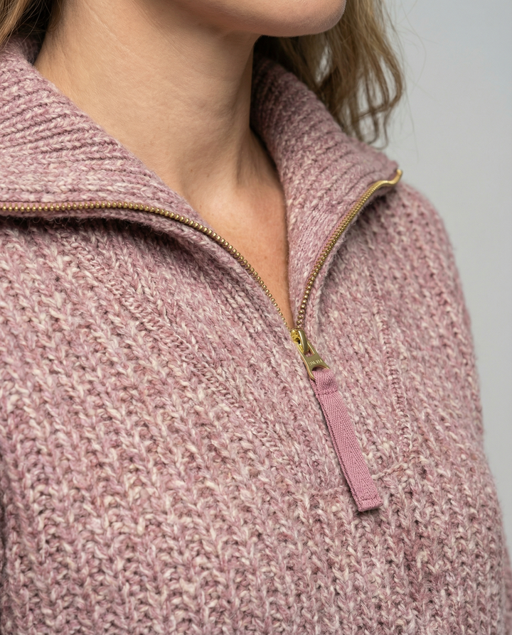 Damen Reißverschluss-Pullover