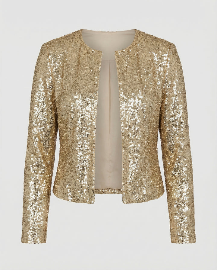 Elegante Glitzerjacke Damen Abend